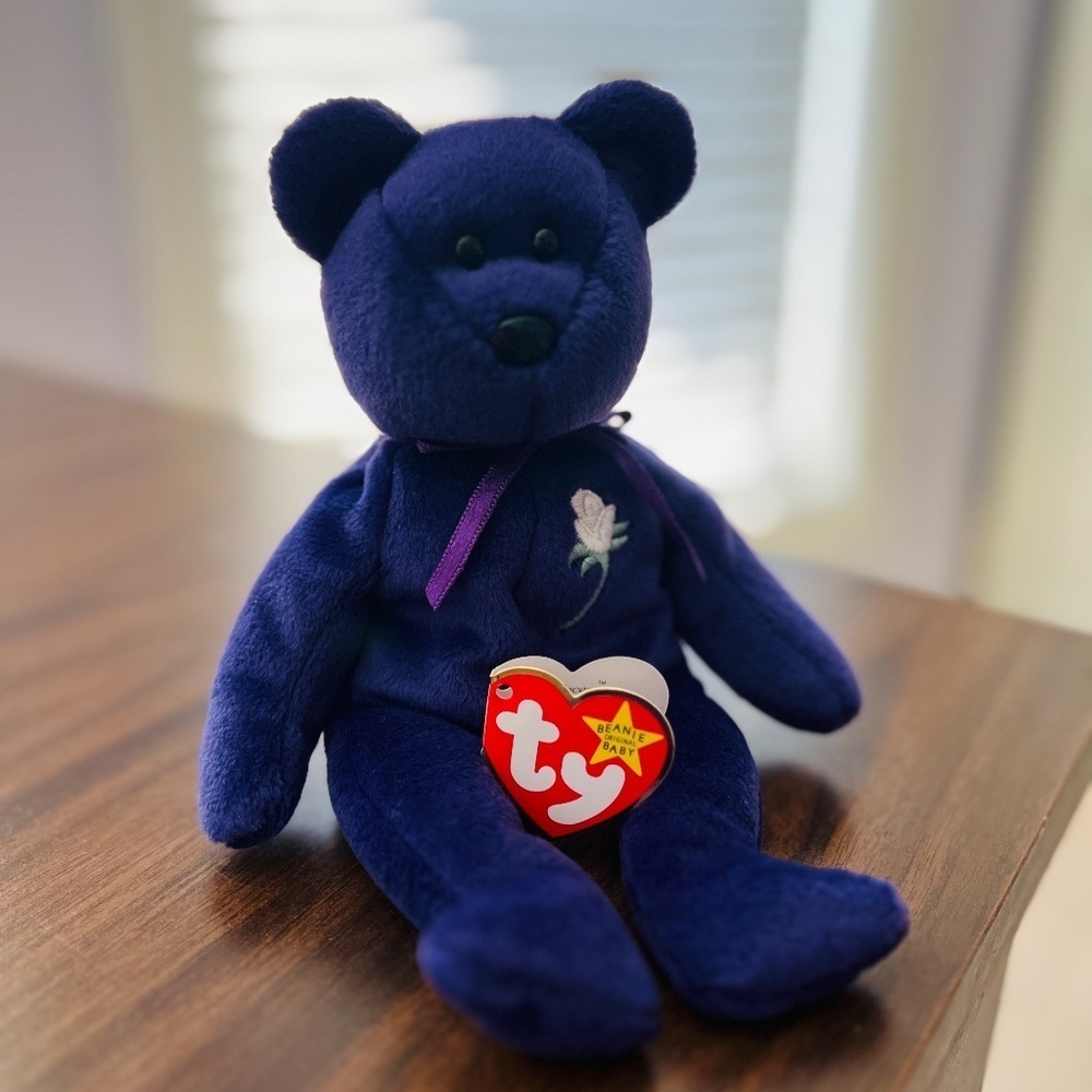 Ty Princess Beanie Baby Bear - Never Played With